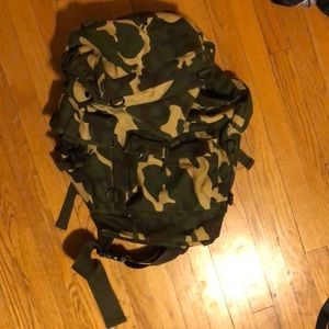 Large camouflage backpack